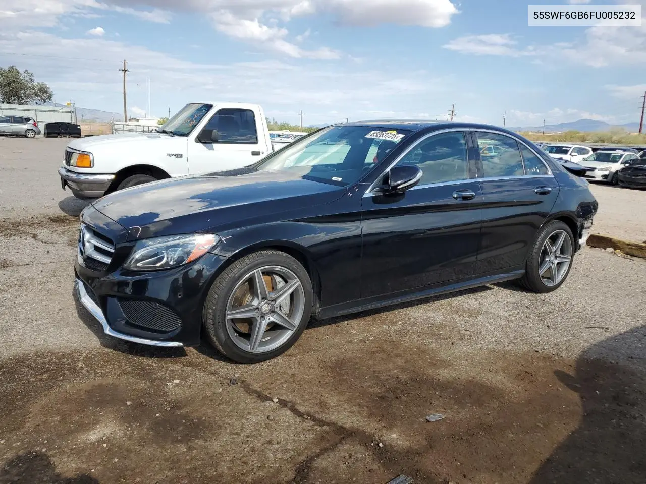2015 Mercedes-Benz C 400 4Matic VIN: 55SWF6GB6FU005232 Lot: 65263725