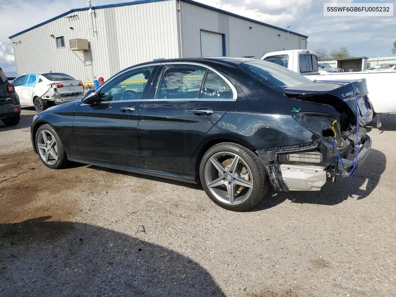 2015 Mercedes-Benz C 400 4Matic VIN: 55SWF6GB6FU005232 Lot: 65263725