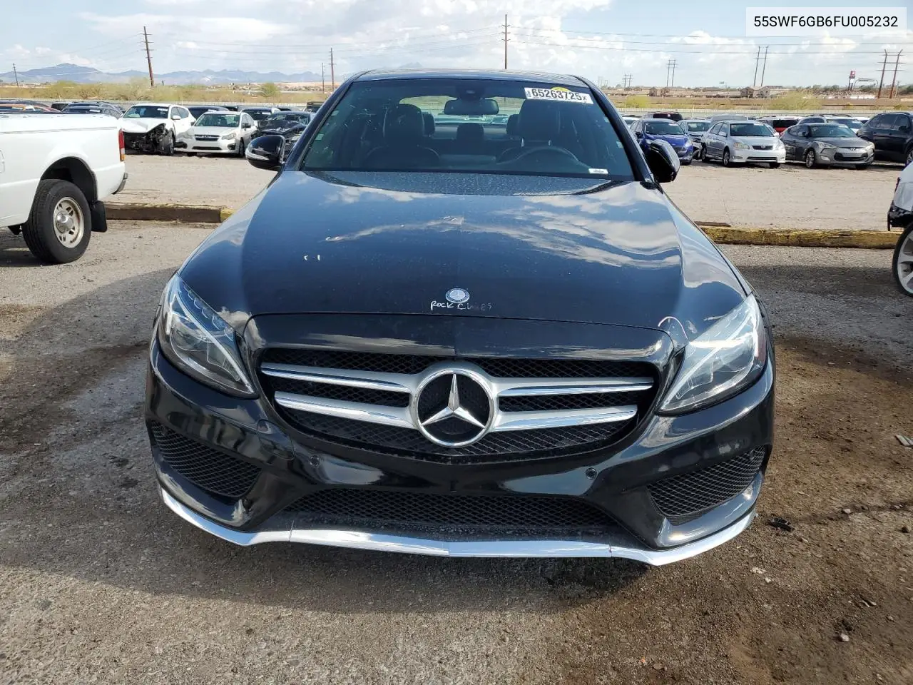 2015 Mercedes-Benz C 400 4Matic VIN: 55SWF6GB6FU005232 Lot: 65263725
