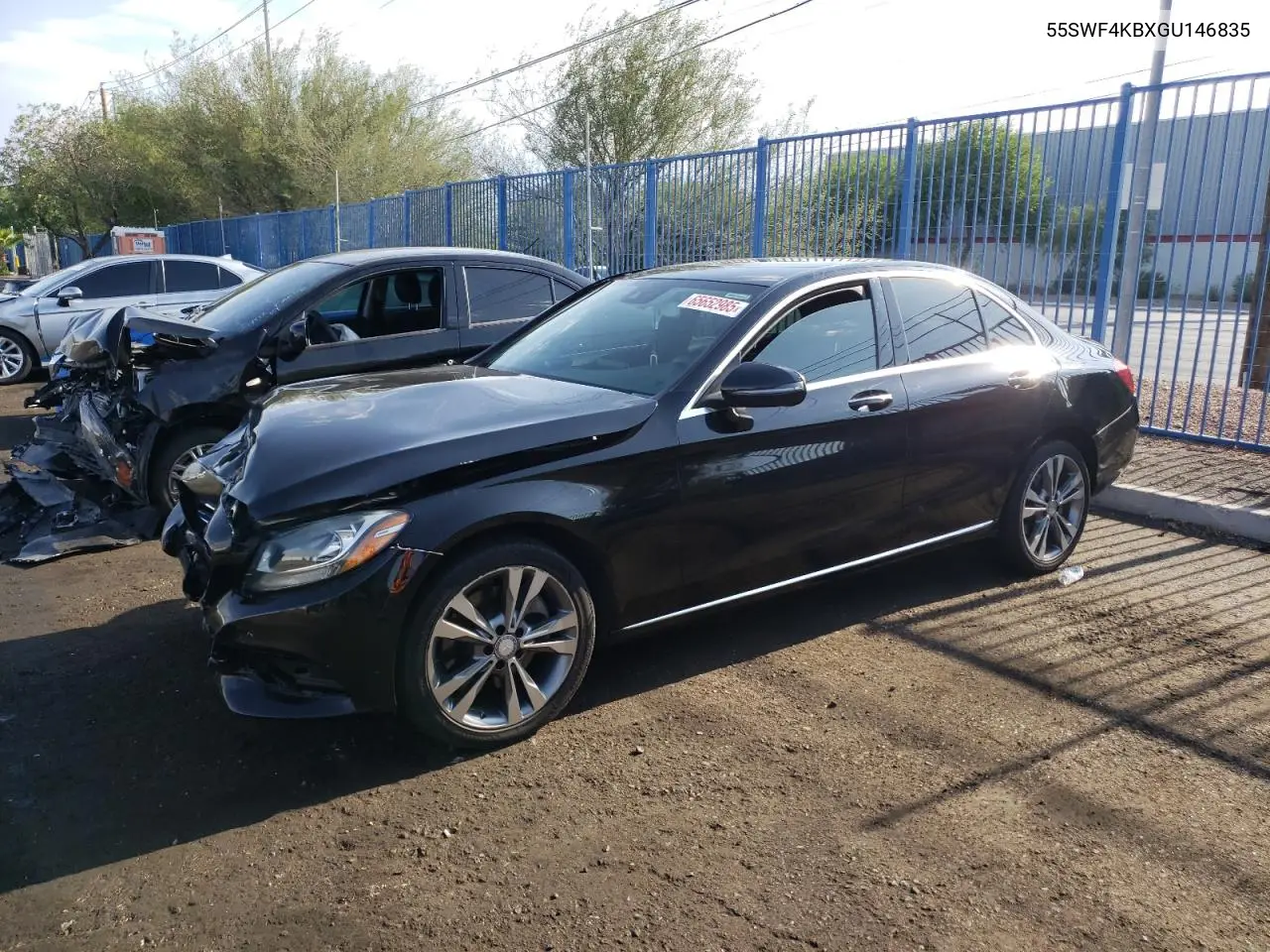 2016 Mercedes-Benz C 300 4Matic VIN: 55SWF4KBXGU146835 Lot: 65652985