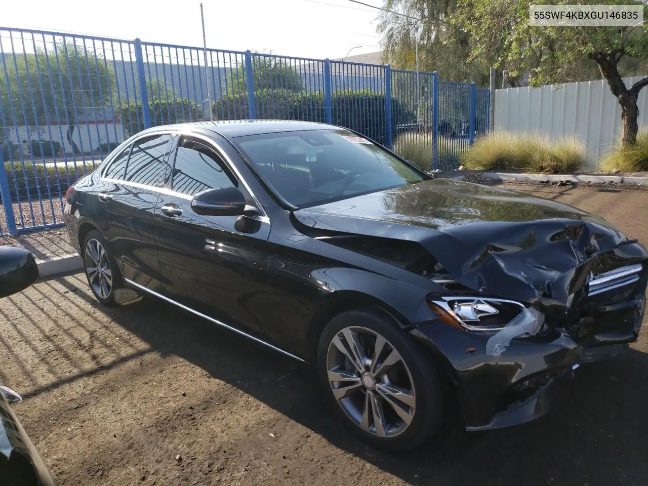 2016 Mercedes-Benz C 300 4Matic VIN: 55SWF4KBXGU146835 Lot: 65652985