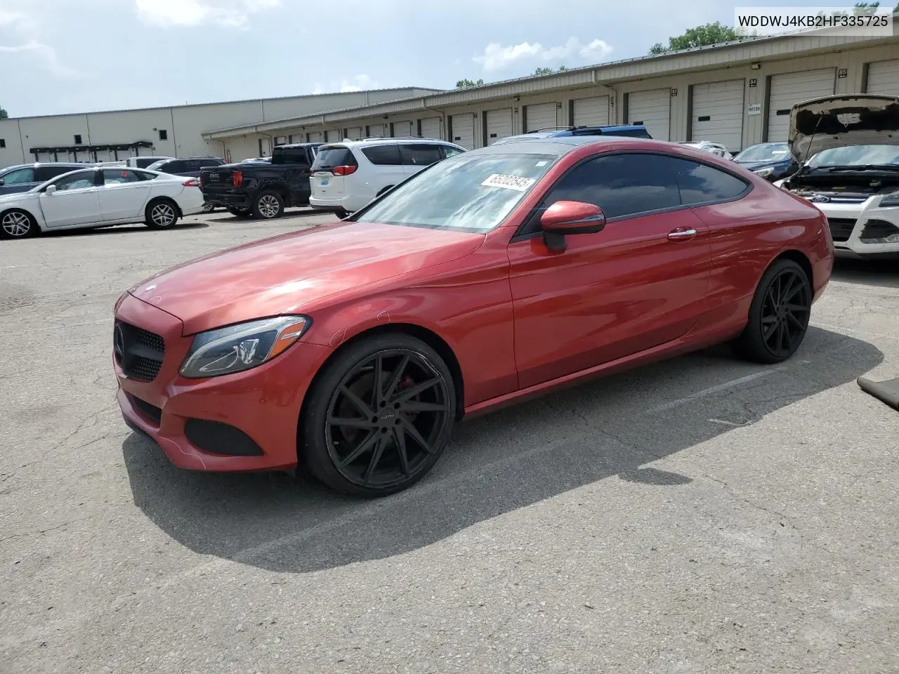 2017 Mercedes-Benz C 300 4Matic VIN: WDDWJ4KB2HF335725 Lot: 65202545