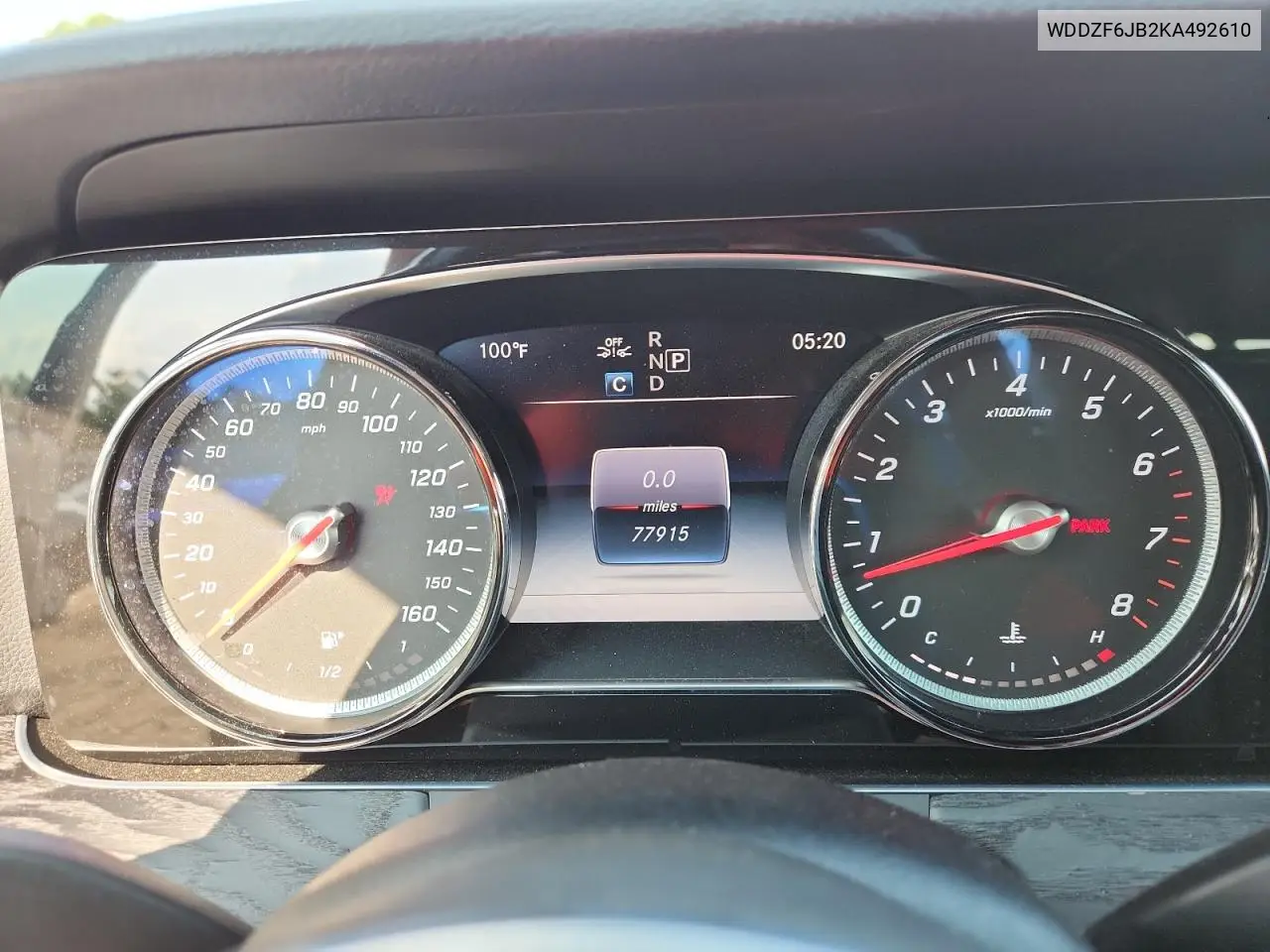 2019 Mercedes-Benz E 450 4Matic VIN: WDDZF6JB2KA492610 Lot: 64541535