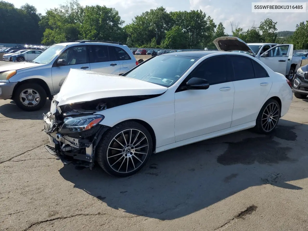 2019 Mercedes-Benz C 300 4Matic VIN: 55SWF8EB0KU316485 Lot: 65500275