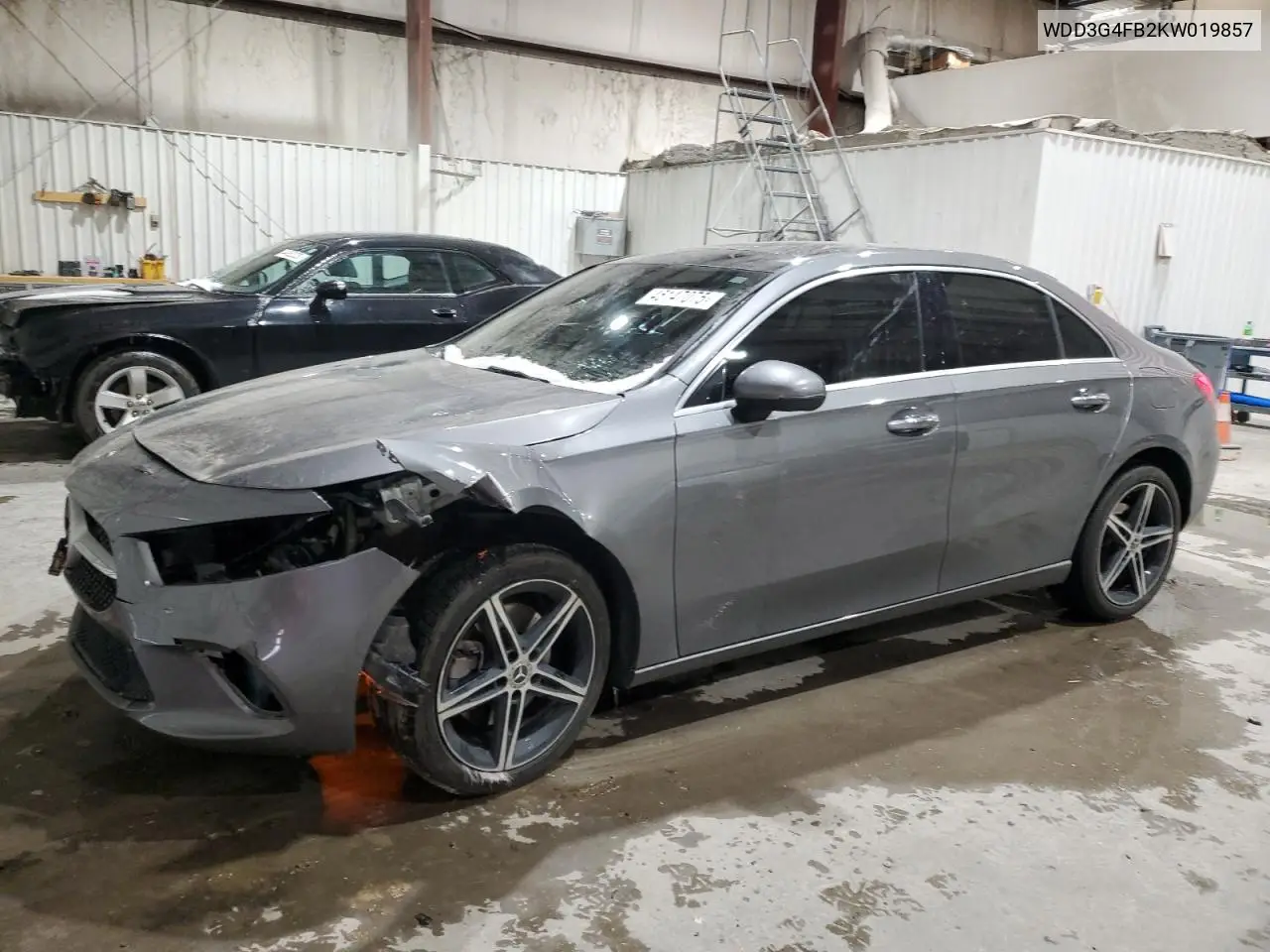 2019 Mercedes-Benz A 220 4Matic VIN: WDD3G4FB2KW019857 Lot: 45147075