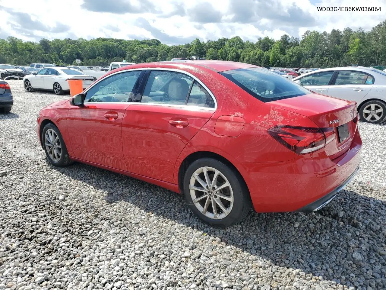 2019 Mercedes-Benz A 220 VIN: WDD3G4EB6KW036064 Lot: 51801785