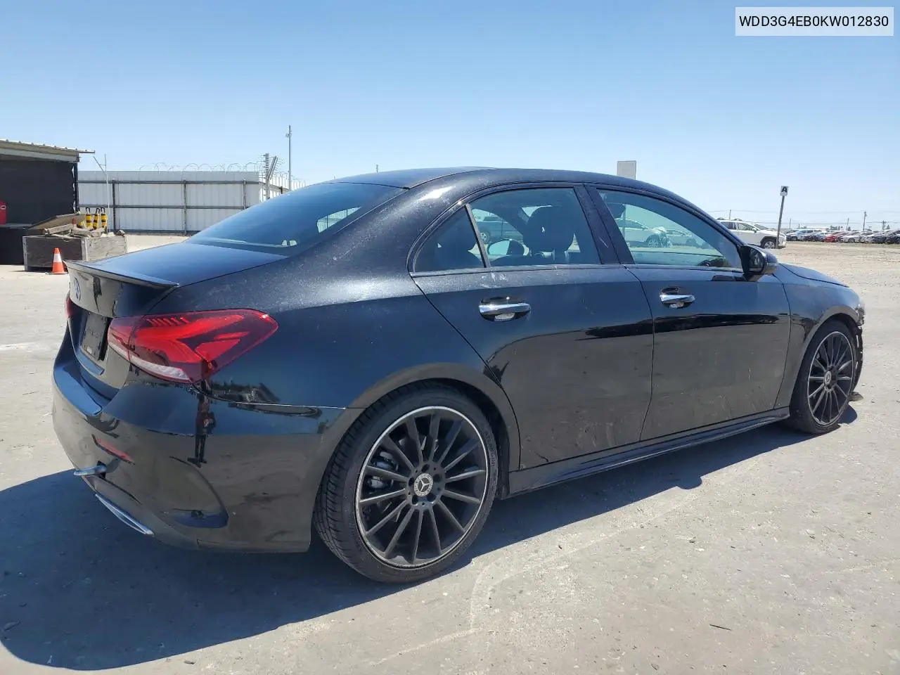 2019 Mercedes-Benz A 220 VIN: WDD3G4EB0KW012830 Lot: 56175745