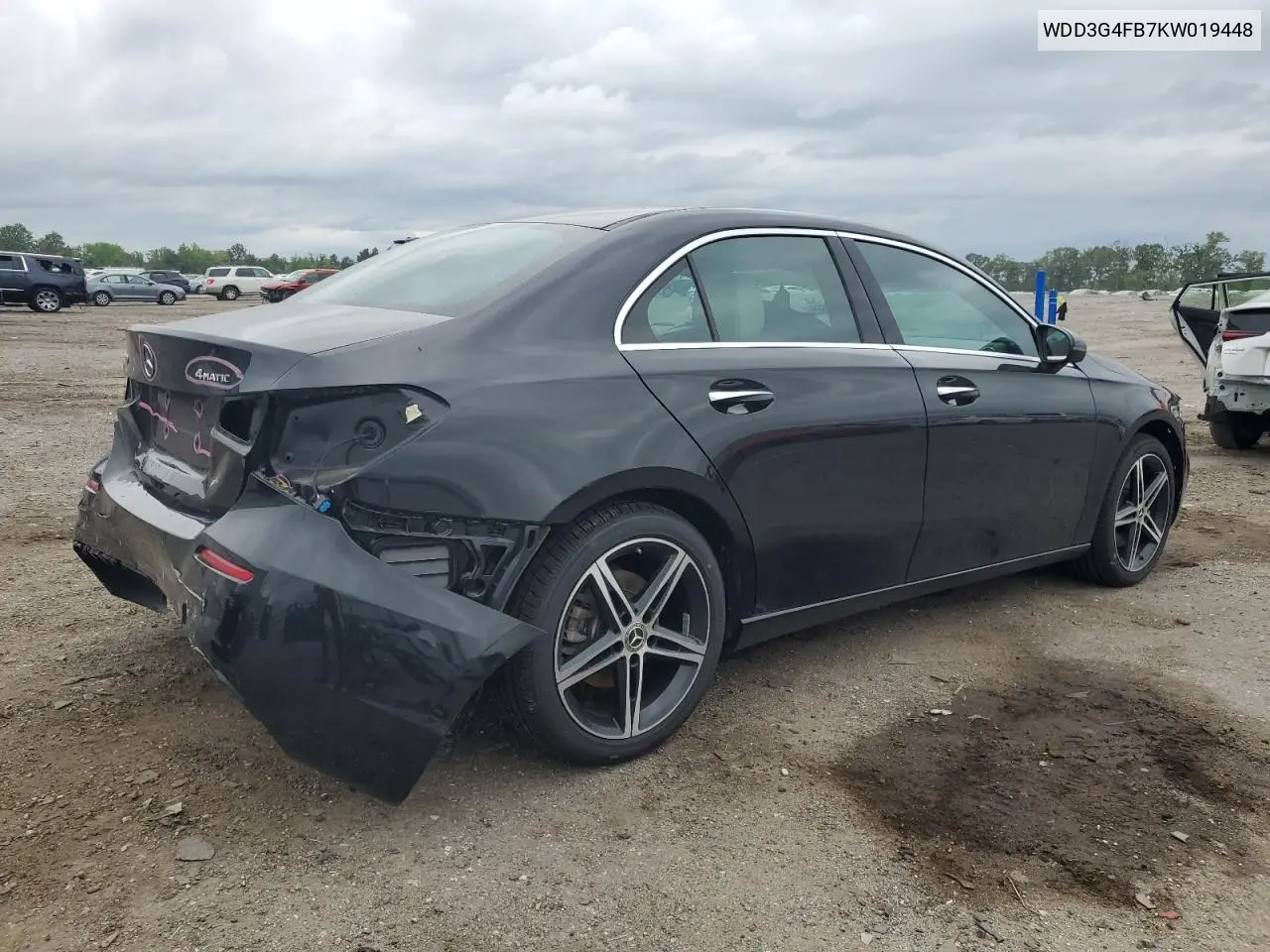 2019 Mercedes-Benz A 220 4Matic VIN: WDD3G4FB7KW019448 Lot: 56192565