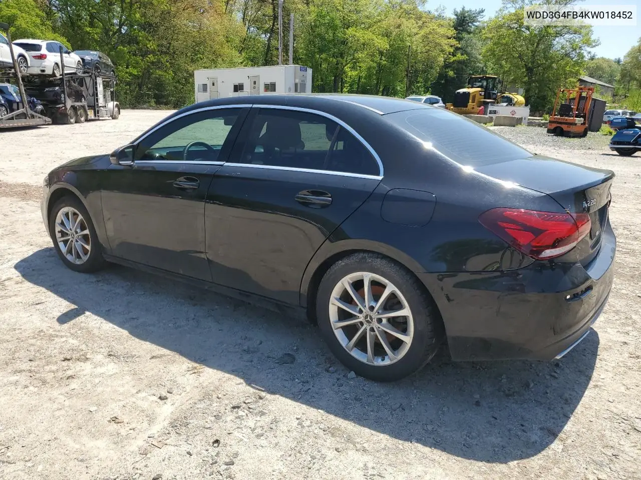 2019 Mercedes-Benz A 220 4Matic VIN: WDD3G4FB4KW018452 Lot: 56831795