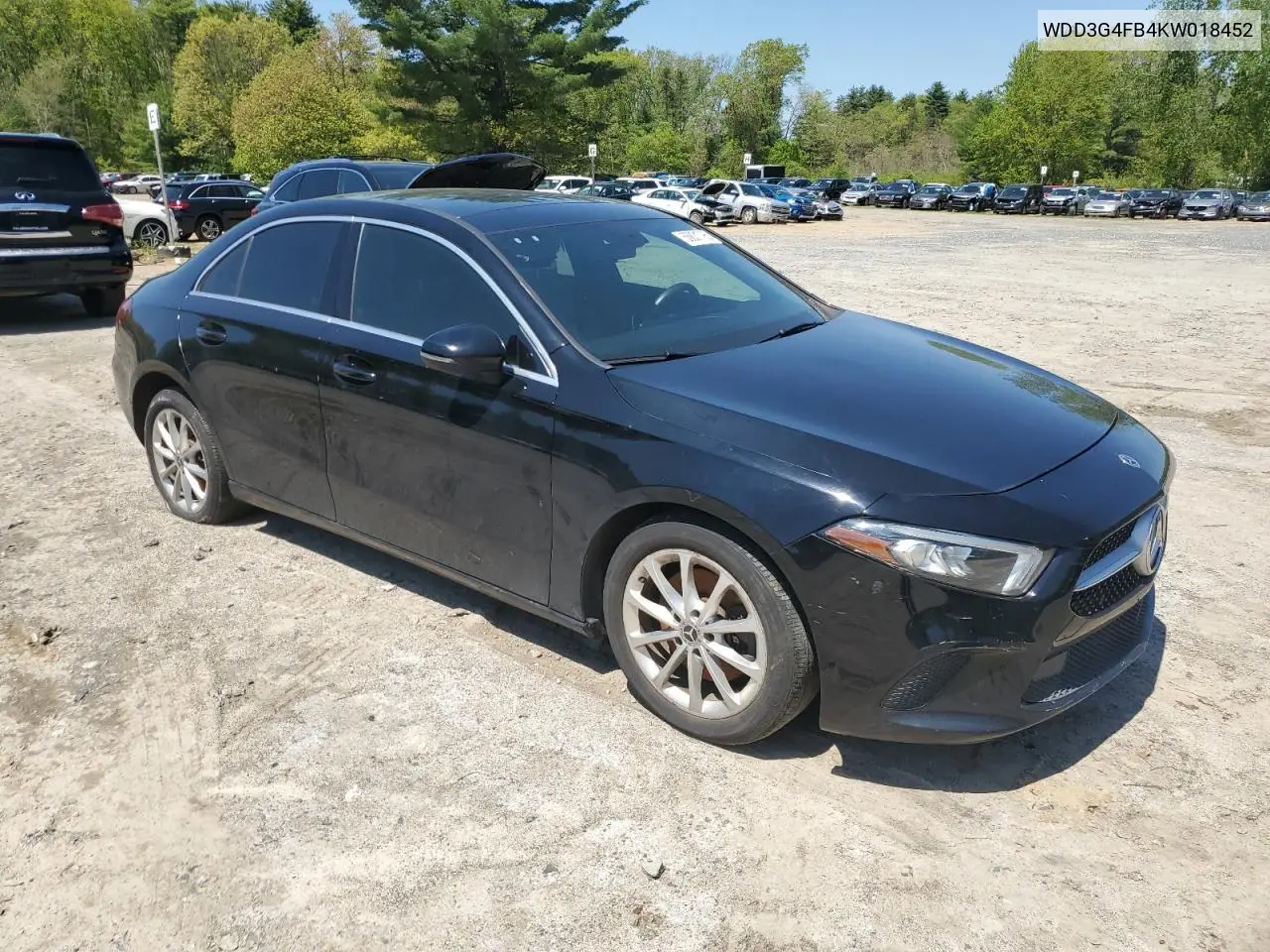 2019 Mercedes-Benz A 220 4Matic VIN: WDD3G4FB4KW018452 Lot: 56831795