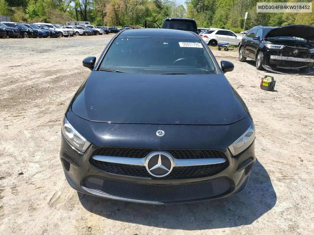 2019 Mercedes-Benz A 220 4Matic VIN: WDD3G4FB4KW018452 Lot: 56831795