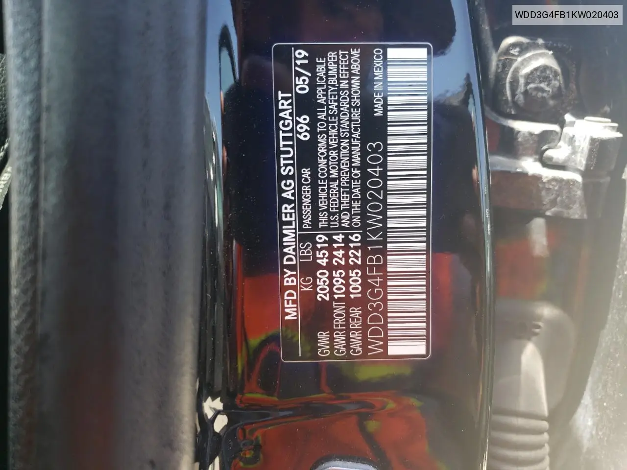 2019 Mercedes-Benz A 220 4Matic VIN: WDD3G4FB1KW020403 Lot: 58866554