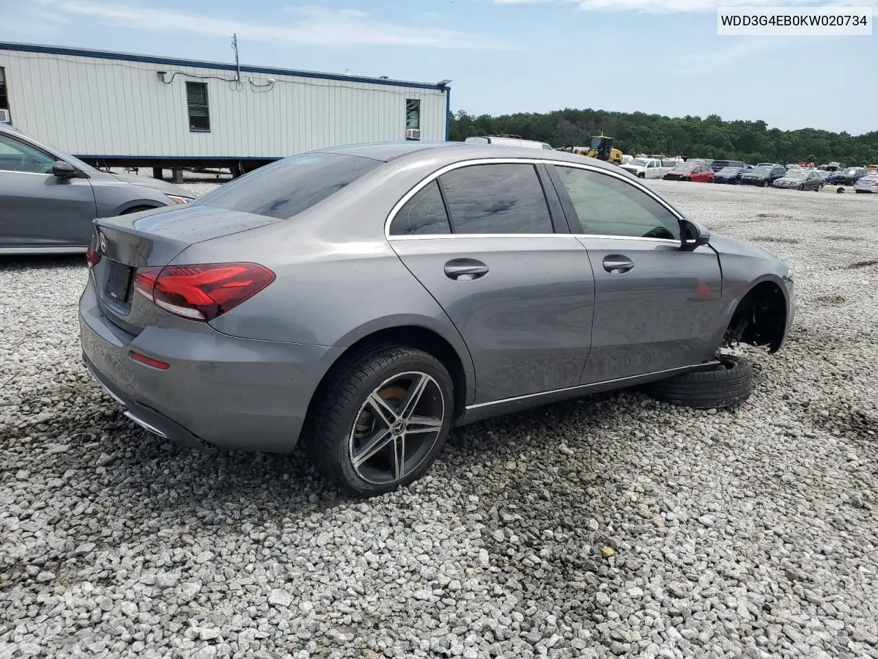 2019 Mercedes-Benz A 220 VIN: WDD3G4EB0KW020734 Lot: 62453685