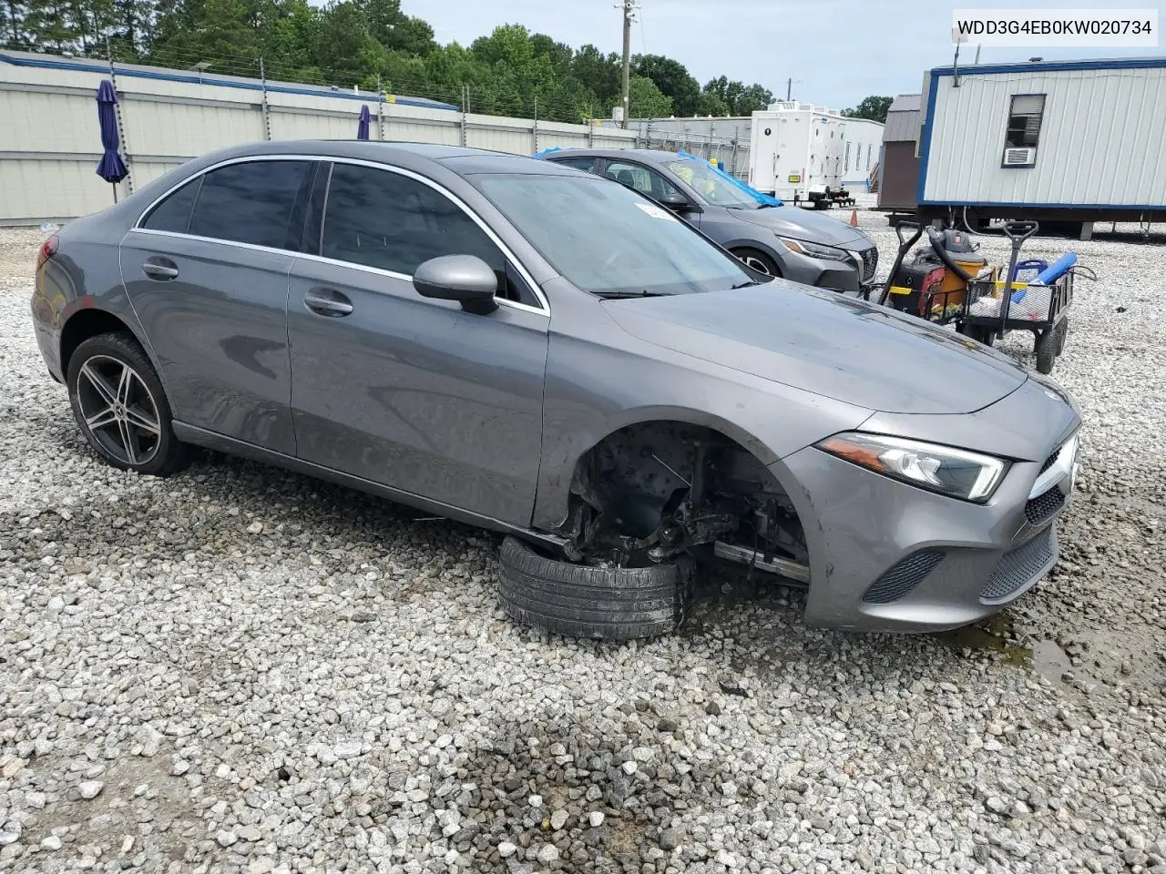 2019 Mercedes-Benz A 220 VIN: WDD3G4EB0KW020734 Lot: 62453685