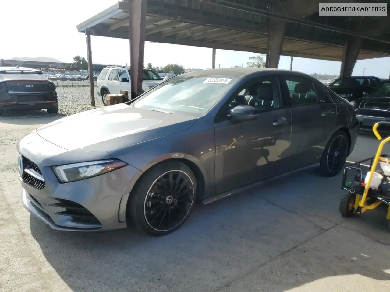 2019 Mercedes-Benz A 220 VIN: WDD3G4EB8KW018875 Lot: 62552985
