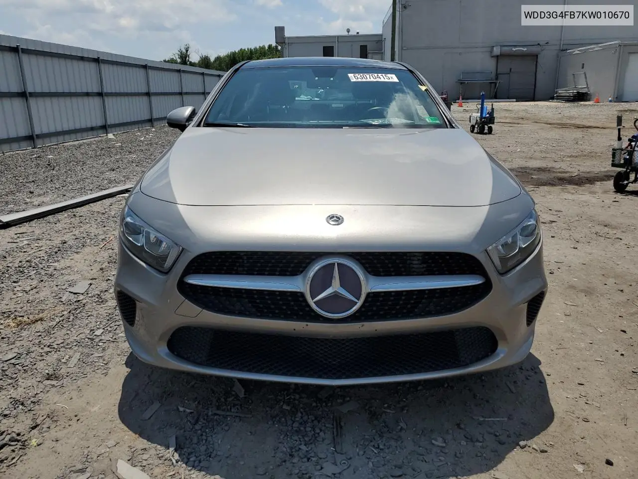 2019 Mercedes-Benz A 220 4Matic VIN: WDD3G4FB7KW010670 Lot: 63070415