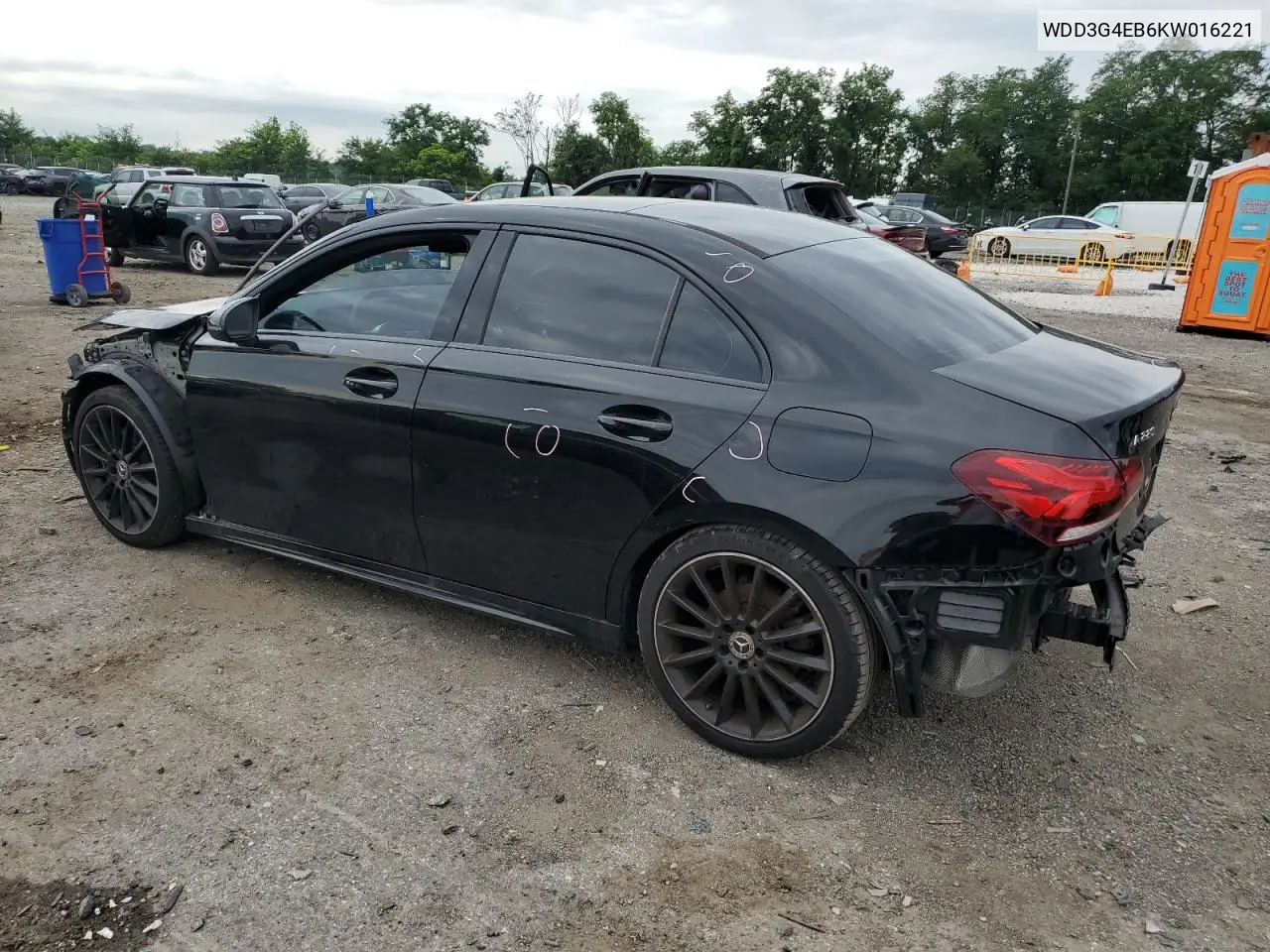 2019 Mercedes-Benz A 220 VIN: WDD3G4EB6KW016221 Lot: 65250765