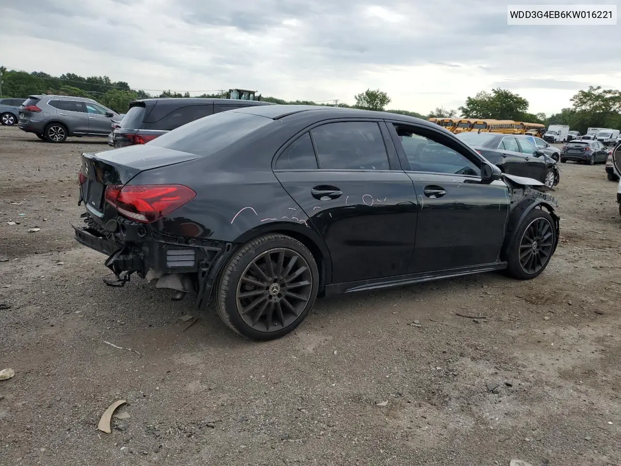2019 Mercedes-Benz A 220 VIN: WDD3G4EB6KW016221 Lot: 65250765