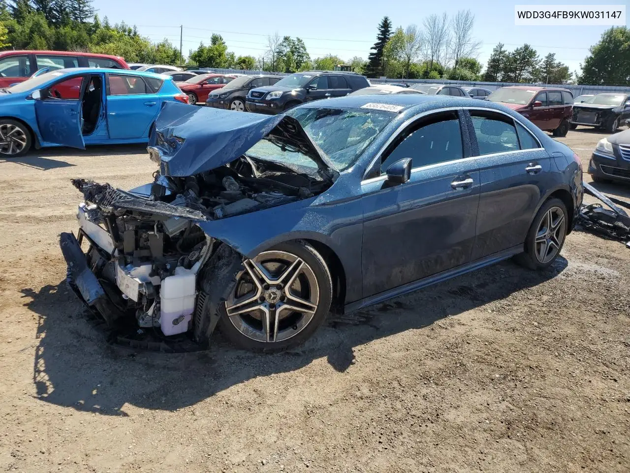 2019 Mercedes-Benz A 220 4Matic VIN: WDD3G4FB9KW031147 Lot: 65626405