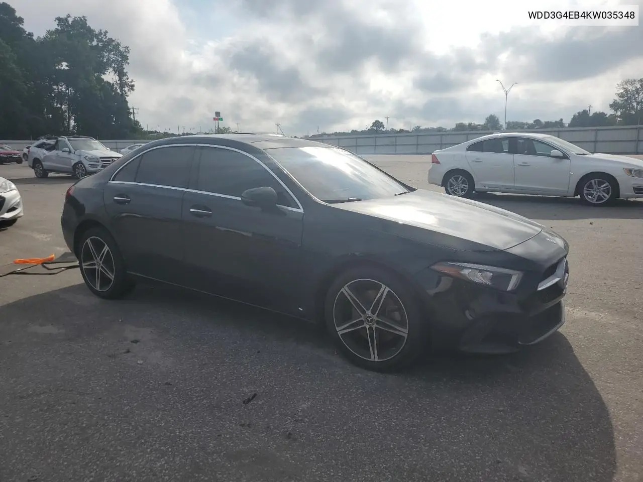 2019 Mercedes-Benz A 220 VIN: WDD3G4EB4KW035348 Lot: 65942445