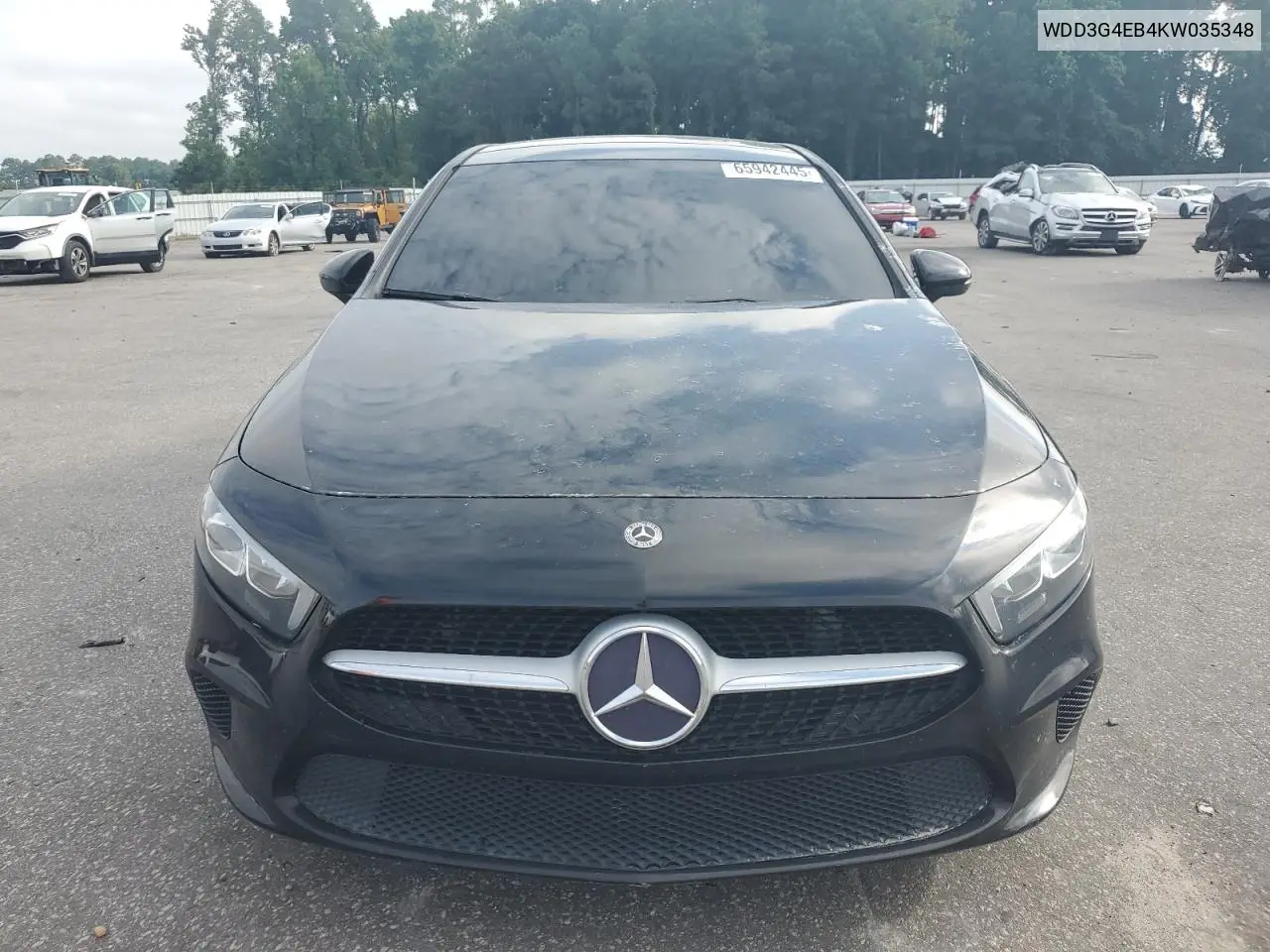 2019 Mercedes-Benz A 220 VIN: WDD3G4EB4KW035348 Lot: 65942445