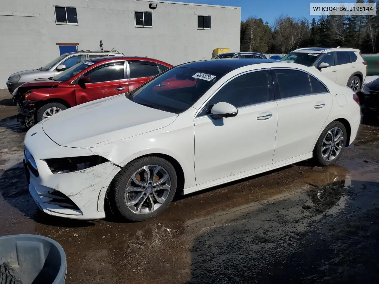 2020 Mercedes-Benz A 220 4Matic VIN: W1K3G4FB6LJ198144 Lot: 48018865