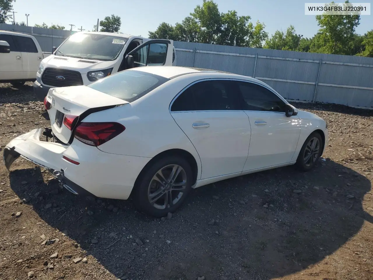 2020 Mercedes-Benz A 220 4Matic VIN: W1K3G4FB3LJ220391 Lot: 62083055