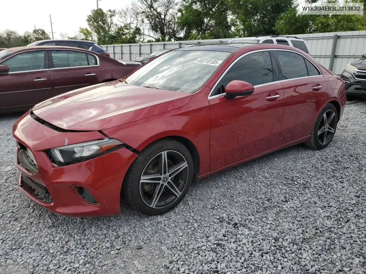 2020 Mercedes-Benz A 220 VIN: W1K3G4EB3LJ213832 Lot: 65318105