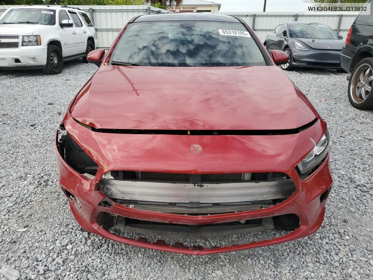 2020 Mercedes-Benz A 220 VIN: W1K3G4EB3LJ213832 Lot: 65318105