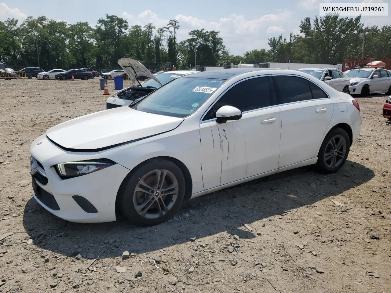 2020 Mercedes-Benz A 220 VIN: W1K3G4EB5LJ219261 Lot: 65618585