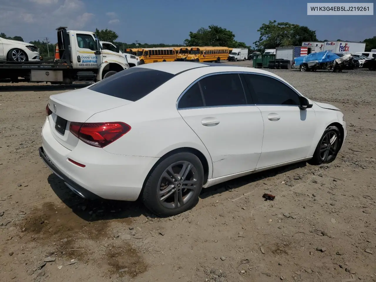 2020 Mercedes-Benz A 220 VIN: W1K3G4EB5LJ219261 Lot: 65618585