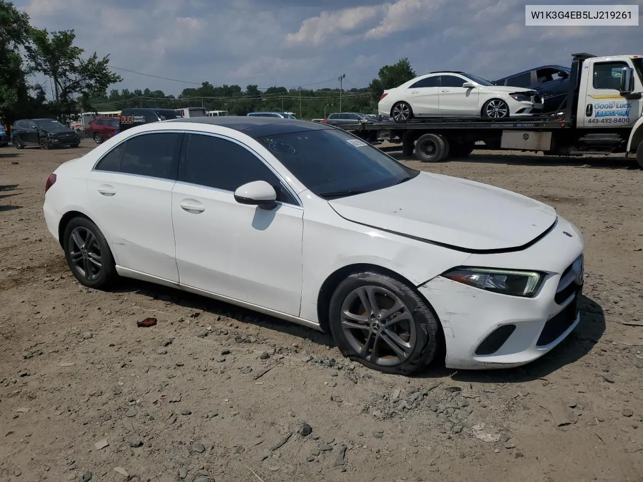 2020 Mercedes-Benz A 220 VIN: W1K3G4EB5LJ219261 Lot: 65618585