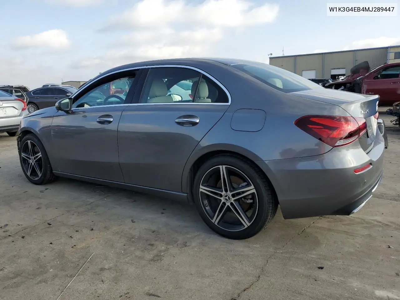 2021 Mercedes-Benz A 220 VIN: W1K3G4EB4MJ289447 Lot: 44254235