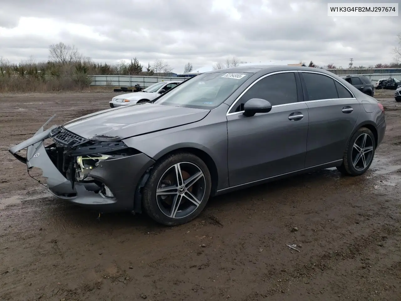 2021 Mercedes-Benz A 220 4Matic VIN: W1K3G4FB2MJ297674 Lot: 52764955