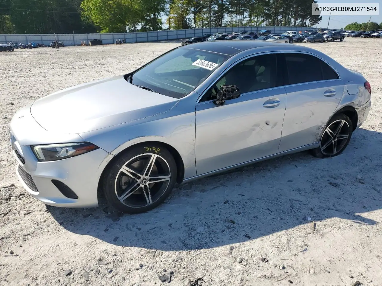 2021 Mercedes-Benz A 220 VIN: W1K3G4EB0MJ271544 Lot: 53053585