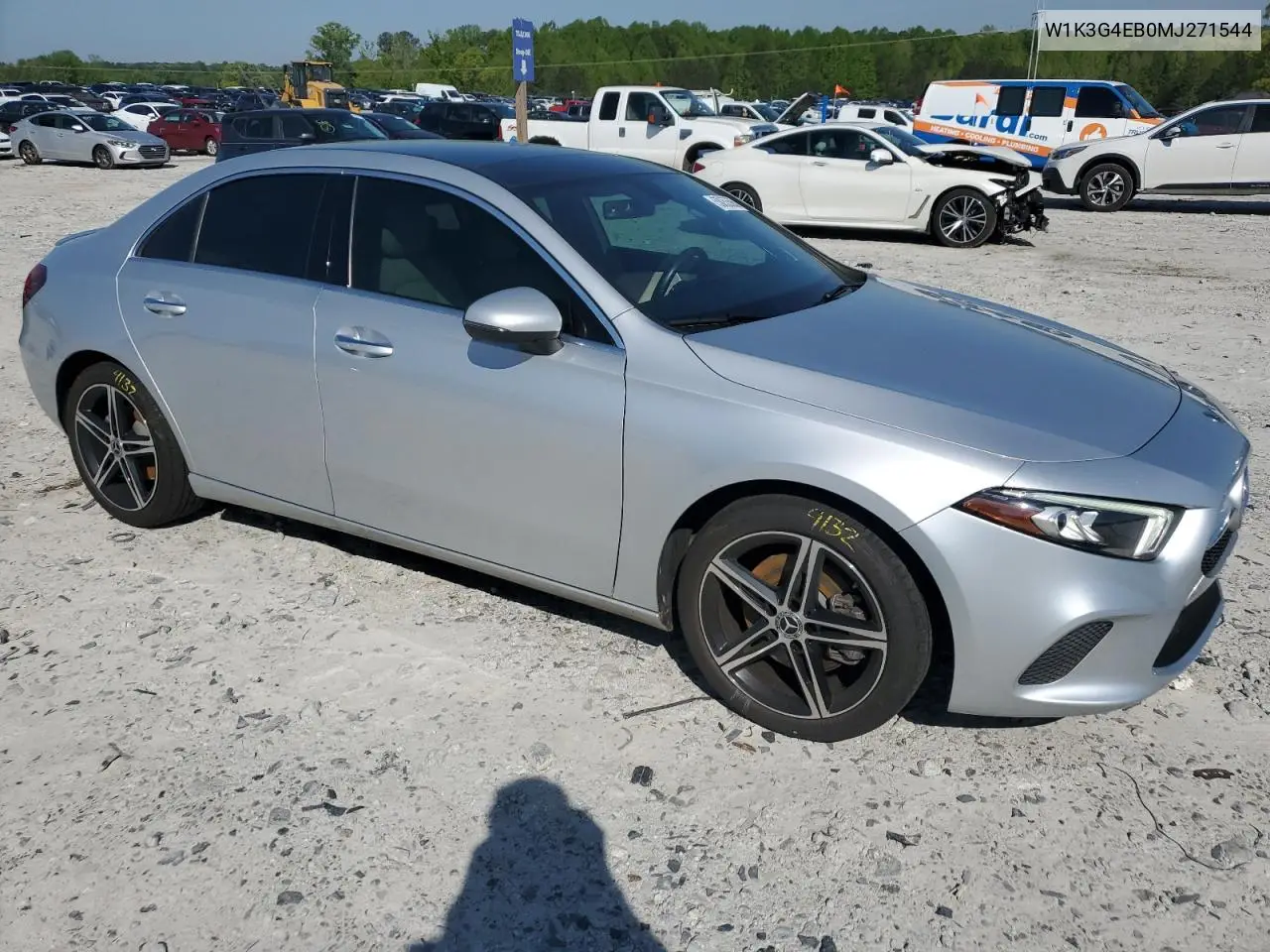 2021 Mercedes-Benz A 220 VIN: W1K3G4EB0MJ271544 Lot: 53053585