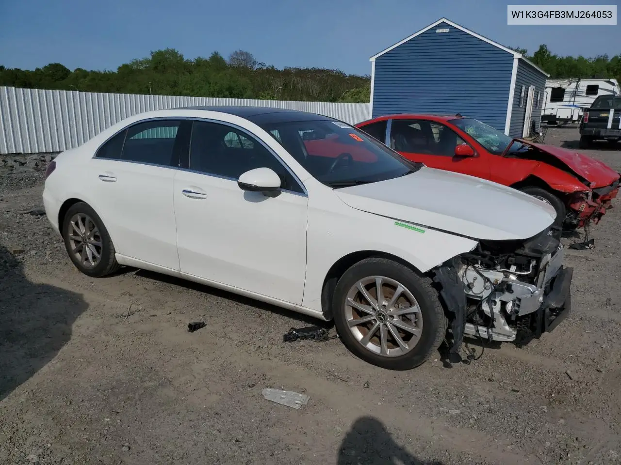 2021 Mercedes-Benz A 220 4Matic VIN: W1K3G4FB3MJ264053 Lot: 56964905