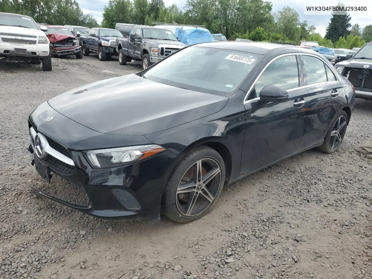 2021 Mercedes-Benz A 220 4Matic VIN: W1K3G4FB0MJ293400 Lot: 61669775