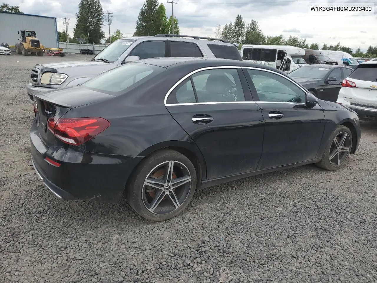 2021 Mercedes-Benz A 220 4Matic VIN: W1K3G4FB0MJ293400 Lot: 61669775