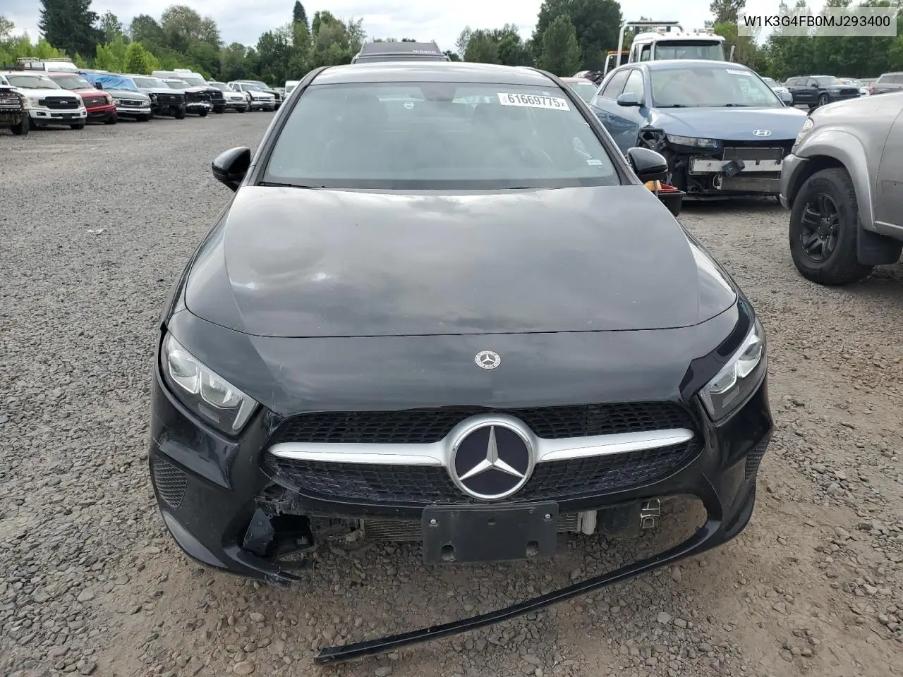 2021 Mercedes-Benz A 220 4Matic VIN: W1K3G4FB0MJ293400 Lot: 61669775