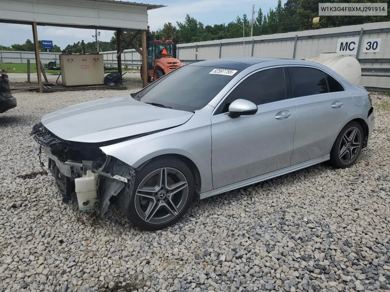 2021 Mercedes-Benz A 220 4Matic VIN: W1K3G4FBXMJ291914 Lot: 62597755