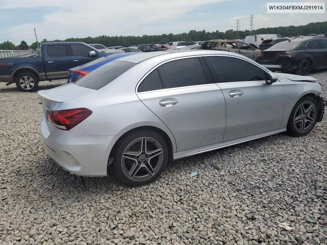 2021 Mercedes-Benz A 220 4Matic VIN: W1K3G4FBXMJ291914 Lot: 62597755