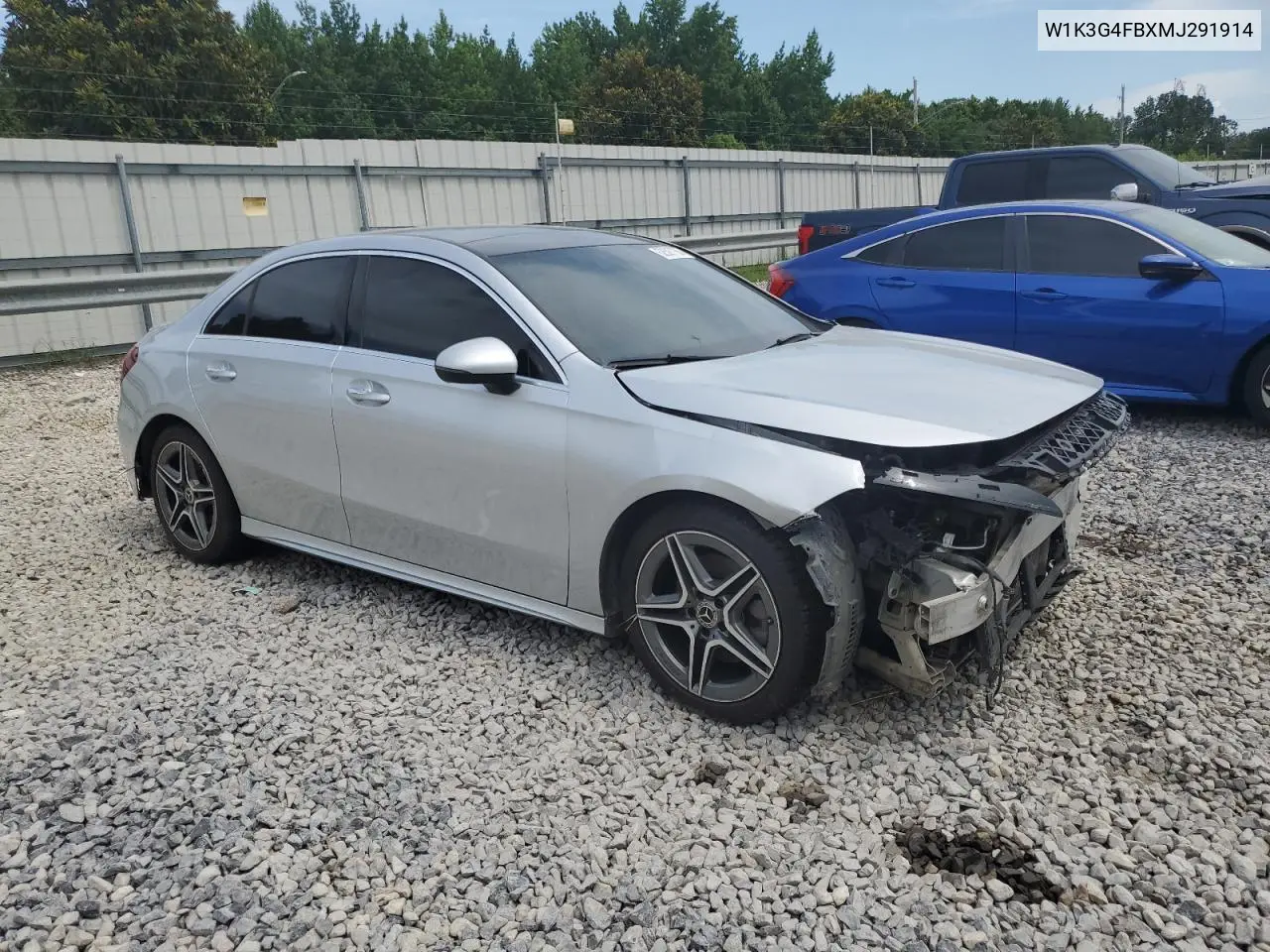 2021 Mercedes-Benz A 220 4Matic VIN: W1K3G4FBXMJ291914 Lot: 62597755