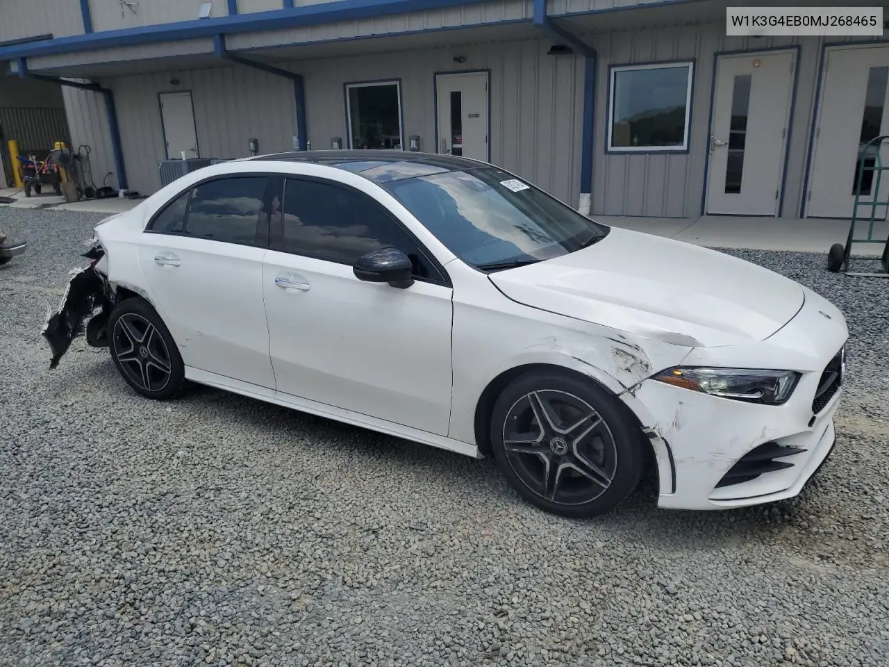 2021 Mercedes-Benz A 220 VIN: W1K3G4EB0MJ268465 Lot: 62827425