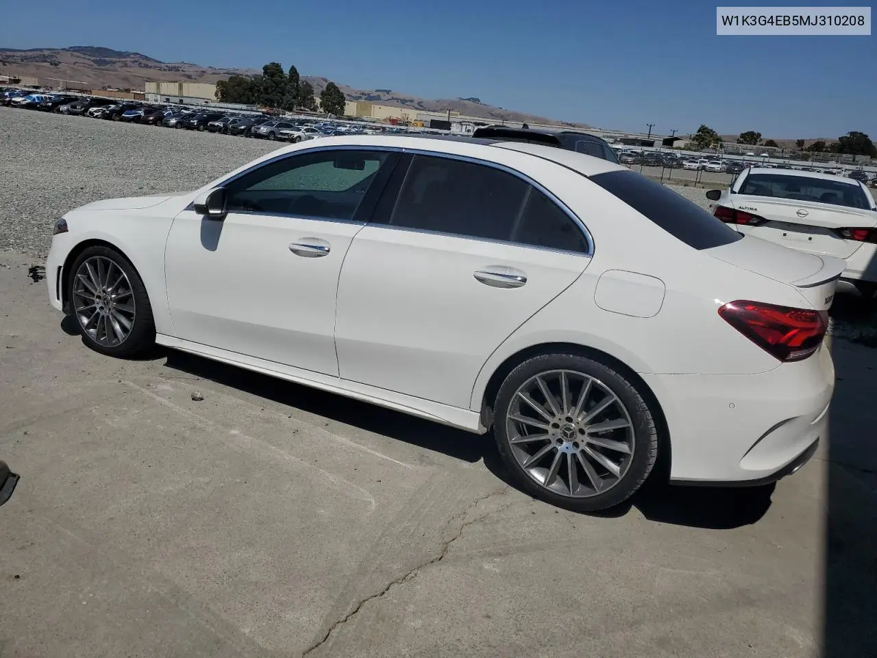 2021 Mercedes-Benz A 220 VIN: W1K3G4EB5MJ310208 Lot: 64854935