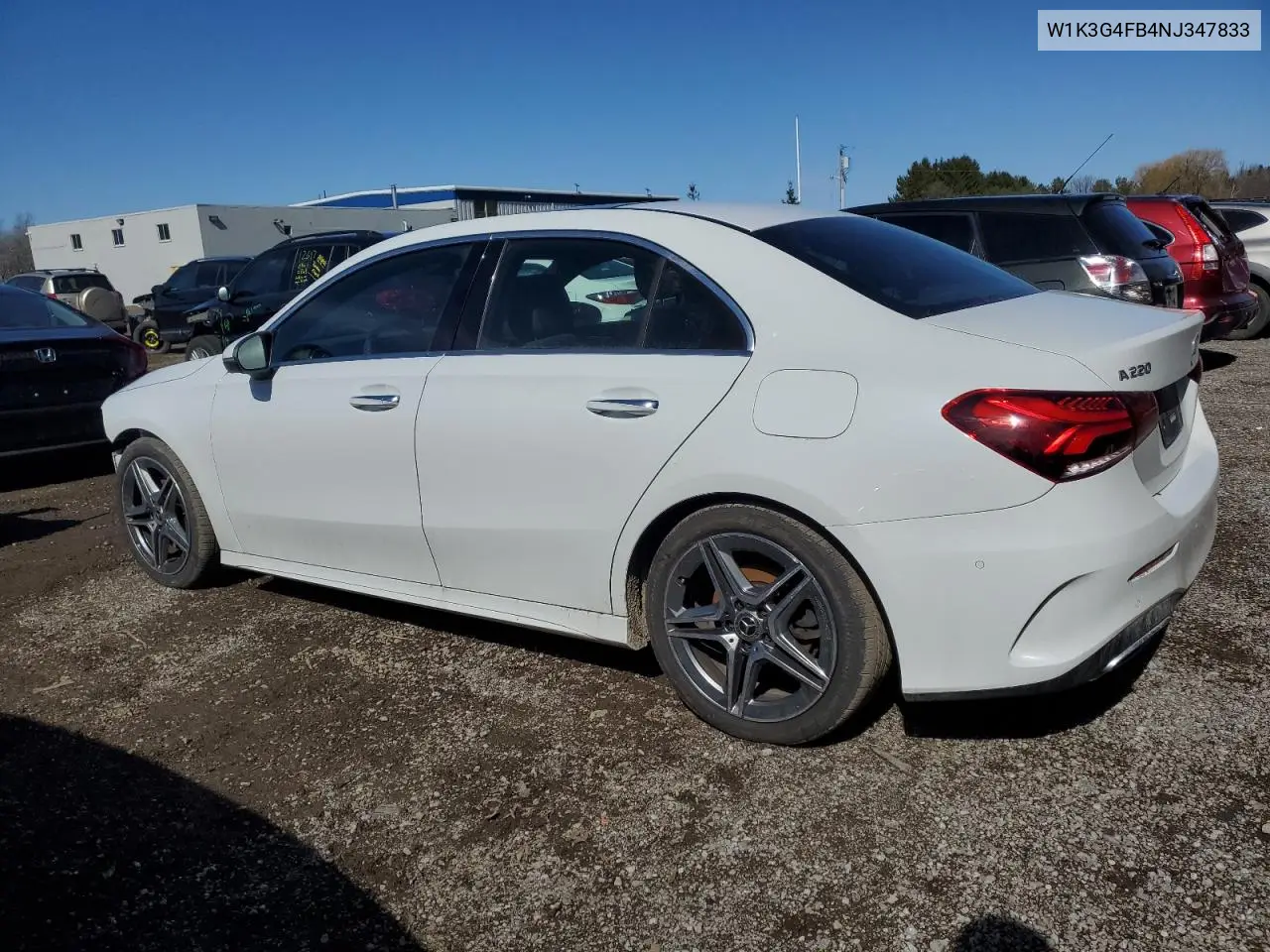 2022 Mercedes-Benz A 220 4Matic VIN: W1K3G4FB4NJ347833 Lot: 49220035