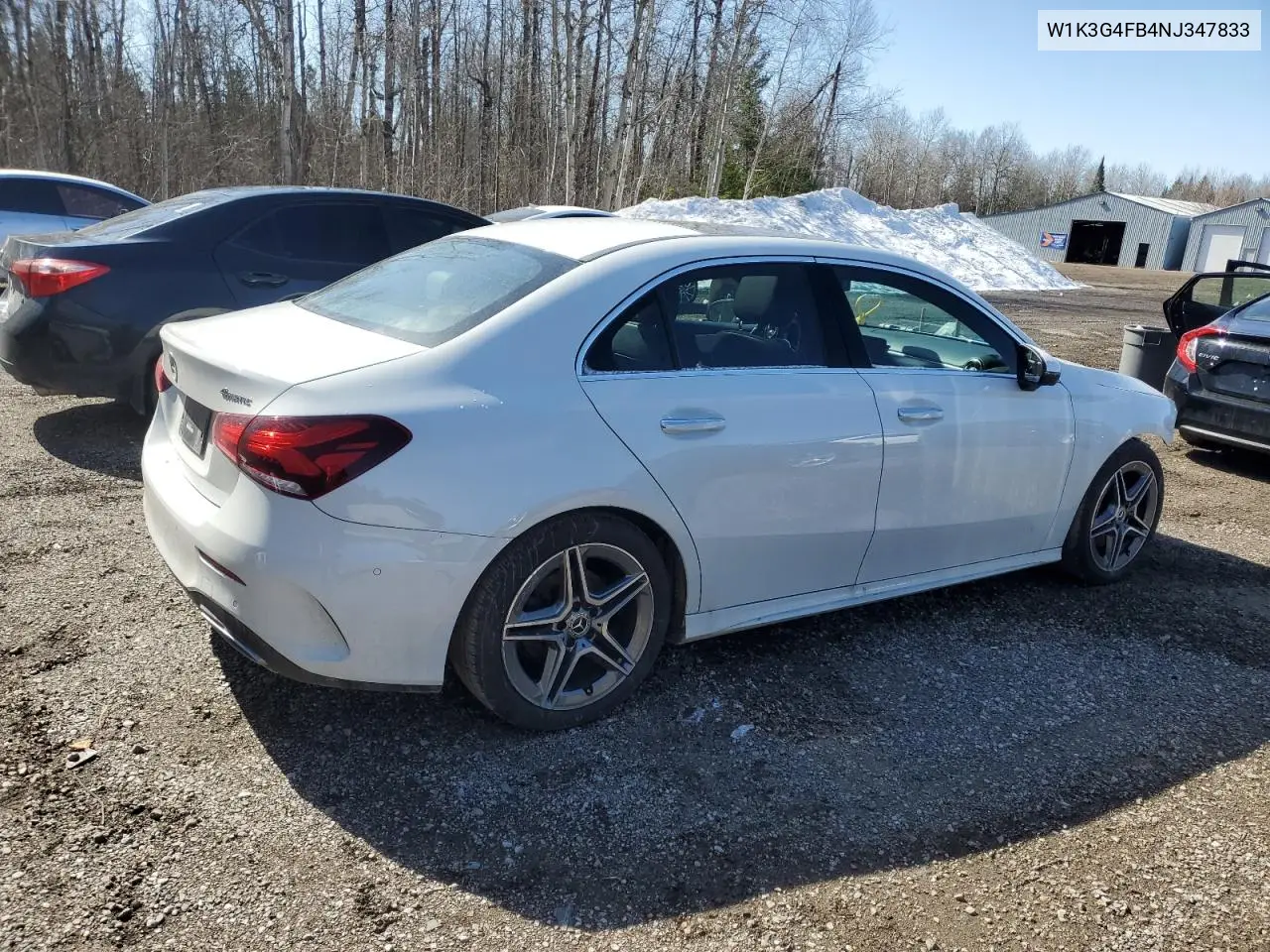 2022 Mercedes-Benz A 220 4Matic VIN: W1K3G4FB4NJ347833 Lot: 49220035