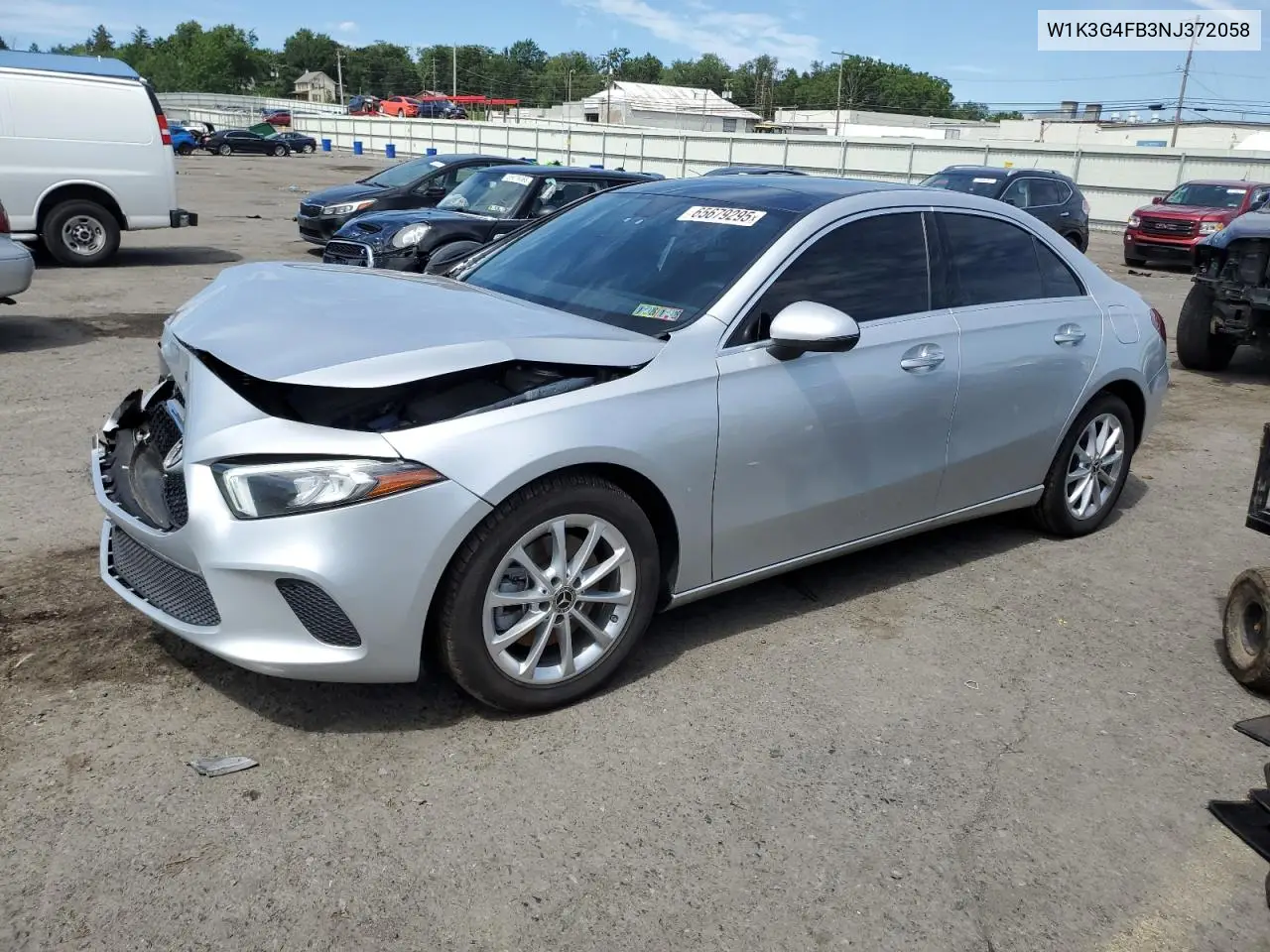 2022 Mercedes-Benz A 220 4Matic VIN: W1K3G4FB3NJ372058 Lot: 65679295