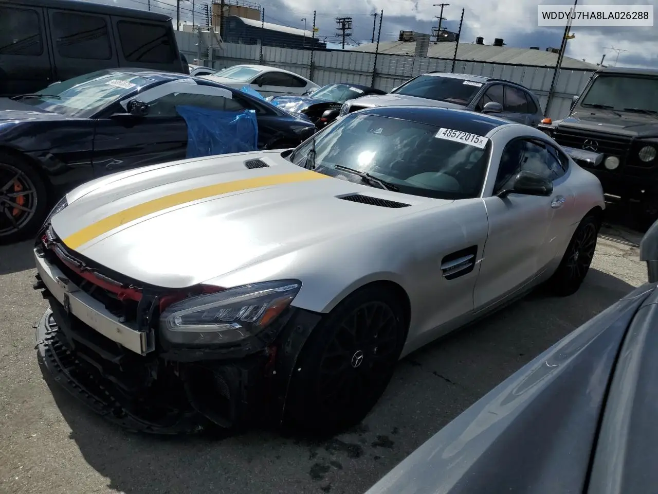 2020 Mercedes-Benz Amg Gt VIN: WDDYJ7HA8LA026288 Lot: 48572015