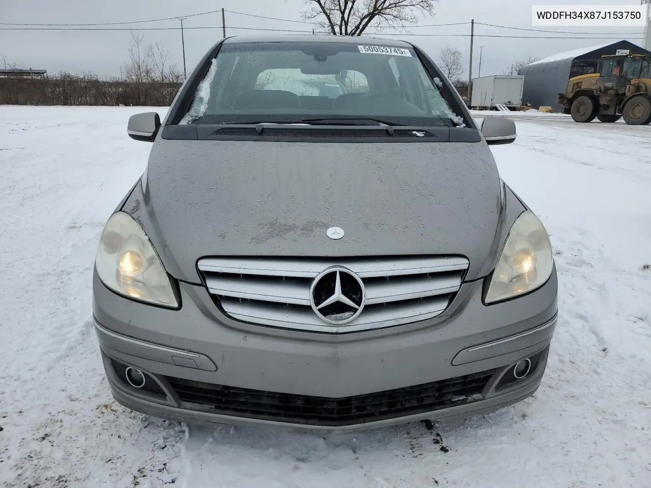 2007 Mercedes-Benz B200 VIN: WDDFH34X87J153750 Lot: 50053745